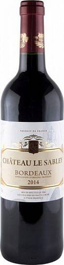 Вино  Bordeaux Chateau  Le Sabley Бордо Шато Саблей 750 мл  