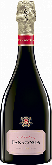 Игристое вино  Фанагория  Розовое Полусладкое 750 