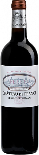Вино Chateau de France AOC Pessac Leognan red  2016 750 мл  13%