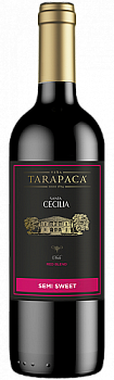 Вино Tarapaca  Santa Cecilia semi Sweet   Тарапака Санта Сесилия красное полусладкое  2017 750 мл
