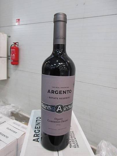Вино Argento Estate Reserve Organic Cabernet Franc IP Mendoza dry red  Аргенто 
