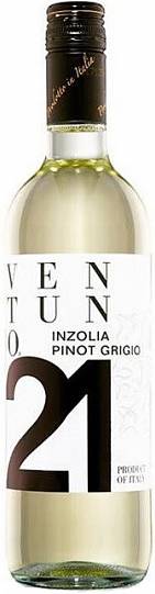 Вино  Ventuno 21  Inzolia Pinot Grigio   2021  750 мл  