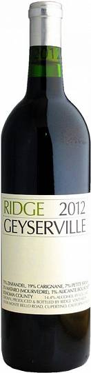 Вино Ridge Vineyards Geyserville Ридж Виньярдс Гейсервиль 2012  