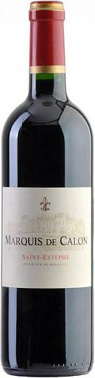 Вино Marquis de Calon Saint-Estephe AOC Марки де Калон 2014 750 мл