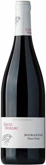Вино David Moreau  Bourgogne Pinot Noir   2018 750 мл 