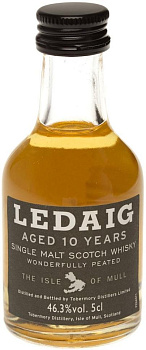 Виски Ledaig Aged 10 Years  Ледчиг 10 лет   50 мл
