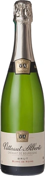 Игристое вино Vitteaut-Alberti, Cremant de Bourgogne AOC Blanc de  Noirs  Brut 750 мл 12%