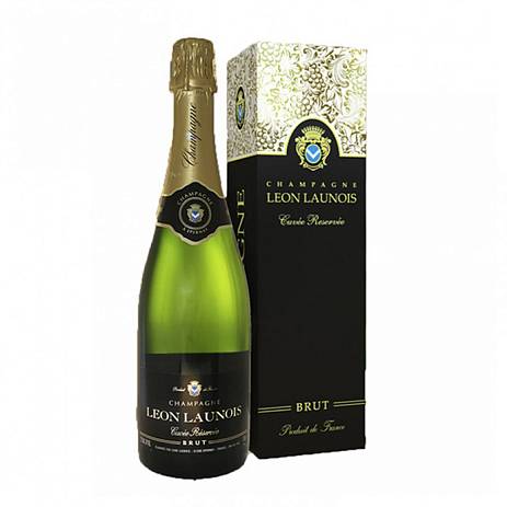 Шампанское Charles Mignon Leon Launois Cuvee Brut Blanc Champagne gift box  750 