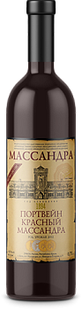 Портвейн  Массандра  красный  Массандра 2019  750 мл  18,5%