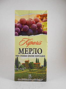 Вино Кипарис Мерло 1000 мл