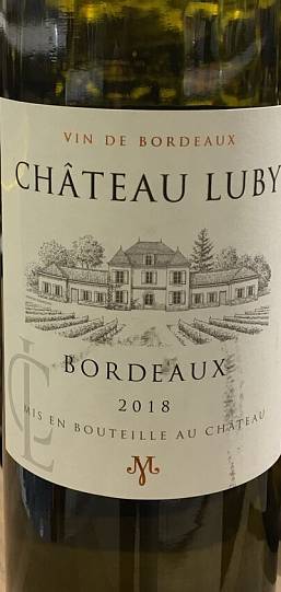 Вино  Château Luby Blanc  Шато Люби Блан  2019   750 мл