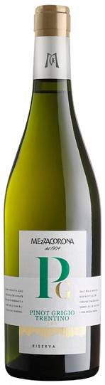 Вино Mezzacorona Pinot Grigio Riserva  Trentino DOC Медзакорона Пино Г