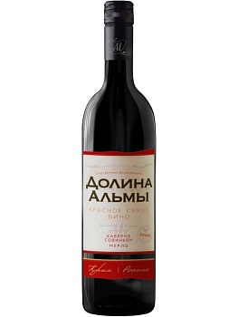 Вино Долина Альмы Каберне Совиньон-Мерло   750 мл   14,5 %