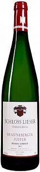 Вино Schloss Lieser  Brauneberger Juffer Riesling Kabinett  Шлосс Лизер Браунебергер Юффер Рислинг Кабинет  2015 750 мл