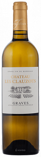 Вино Château Les Clauzots Graves Blanc   2016 750 мл