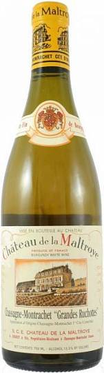 Вино Chateau de la Maltroye  Chassagne-Montrachet 1er Cru  Grandes Ruchottes  2016  75
