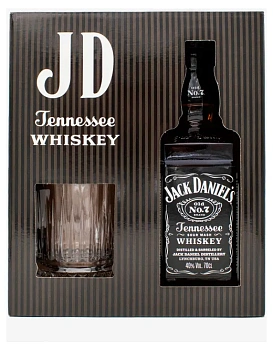 Виски Jack Daniels    Gift Box  with glass 750 мл  40%