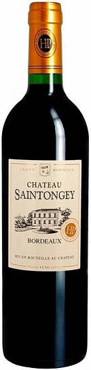Вино  Chateau Saintongey Rouge Sec  Bordeaux AOC Шато Сантонже красн