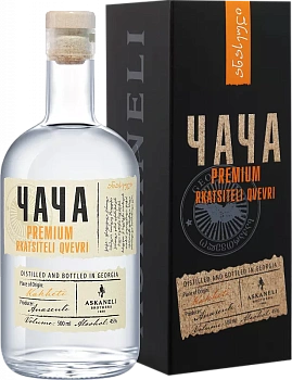Чача Chacha Askaneli Premium Rkatsiteli Qvevri  gift box 500 мл 45%