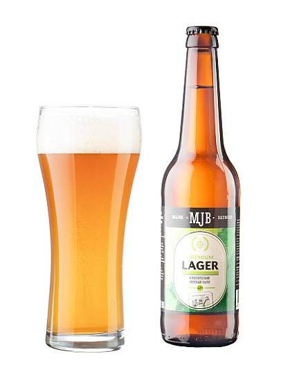 Пиво MJB Premium lager стекло   500 мл 4,5%