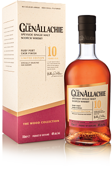 Виски GlenAllachie 10 Year Old o Ruby Port Cask Finish 700 мл  48%