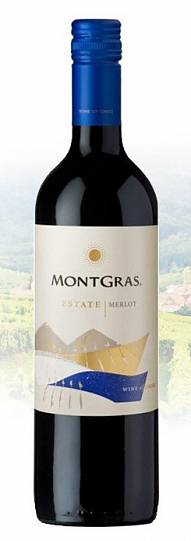 Вино MontGras Merlot  Estate  МонтГрас  Мерло  Истейт  2016  750 м