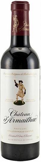 Вино Chateau d'Armailhac Pauillac AOC 5-me Grand Cru Classe  2011 375 мл