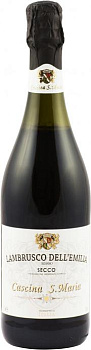 Игристое вино Cascina S. Maria Rosso Secco Lambrusco dell’Emilia IGT  750 мл