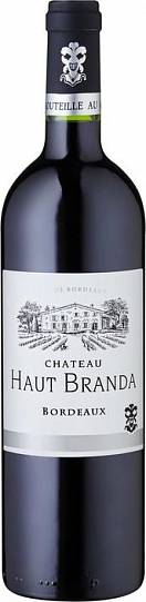 Вино Chateau Haut Branda Bordeaux AOC Шато О Бранда  2019 750 мл