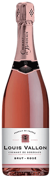 Игристое вино Louis Vallon Crémant de Bordeaux Brut-Rosé  750 мл