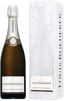 Вино Louis Roederer  Brut Blanc de Blancs   grafika gift box  2014 750 мл
