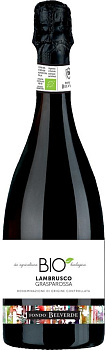 Игристое вино   Chiarli 1860 Fondo Belverde Lambrusco Grasparossa Bio   750мл